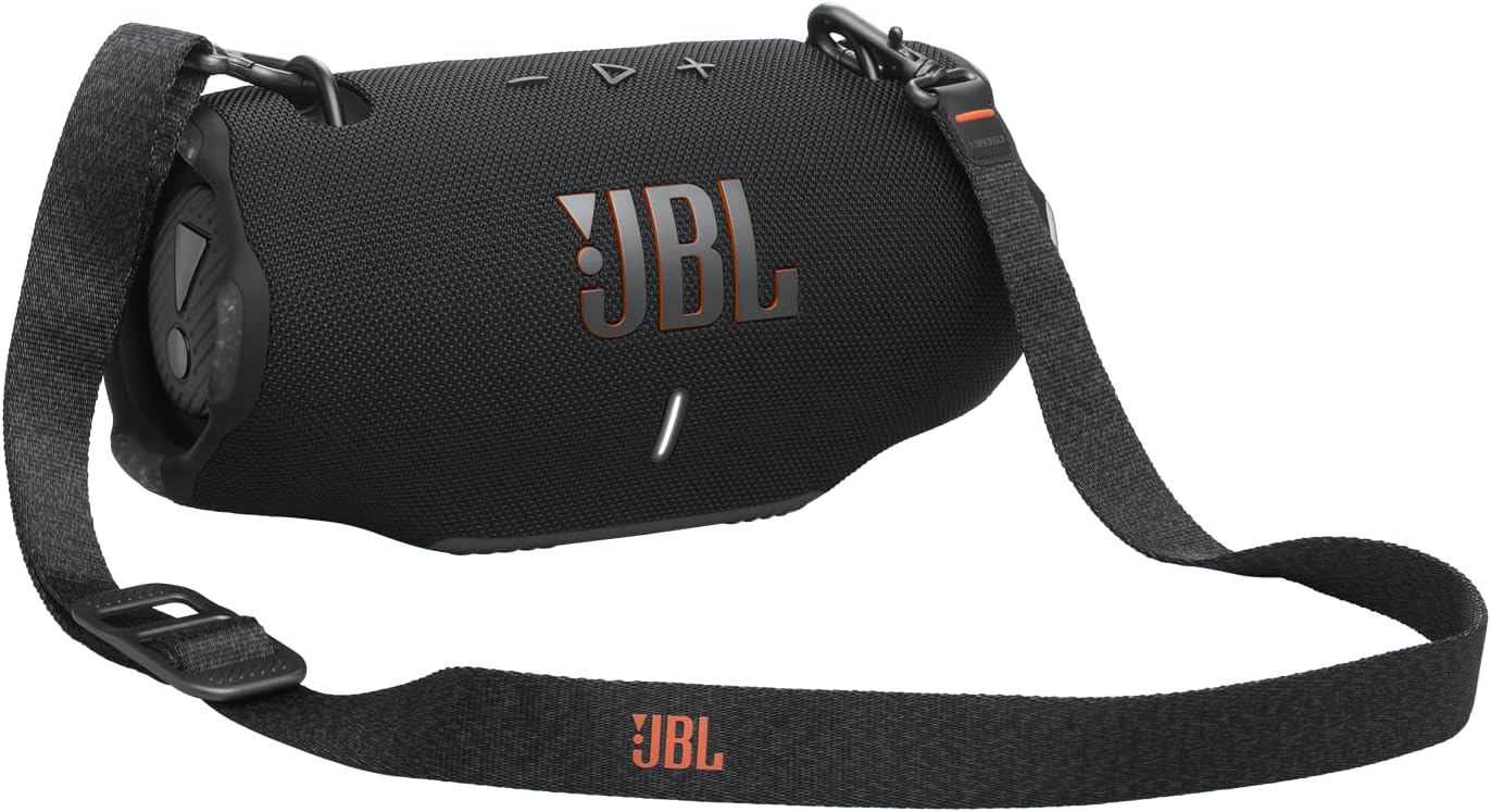 JBL Xtreme 4 - Portable Bluetooth Speaker, Powerful Sound and Deep Bass, IP67 Waterproof, 24 Hours of Playtime, Powerbank, PartyBoost for Multi-Speaker Pairing. JBL Xtreme 4 - Portable Bluetooth Speaker, Powerful Sound and Deep Bass, IP67 Waterproof, 24 Hours of Playtime, Powerbank, PartyBoost for Multi-Speaker Pairing.